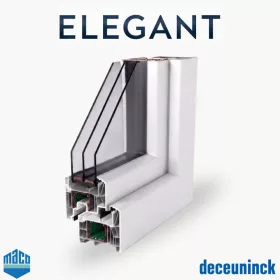 180x210 bukó-nyíló erkélyajtó 3 réteg balos Elegant