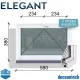 60x40 bukó 3 rétegű műanyag ablak Elegant