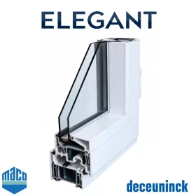 60x60 műanyag ablak bukó-nyíló balos Elegant