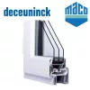 Deceuninck 120x120 bukó-nyíló 3 rétegű melegperem üveges ablak balos