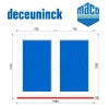 Deceuninck 160x130 tokosztott bukó-nyíló 3 rétegű melegperem üveges ablak