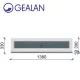Gealan 138x30 átlátszó üveges fehér felülvilágító