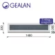 Gealan 148x30 átlátszó 3 rétegű melegperem üveges fehér felülvilágító