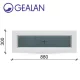 Gealan 88x30 átlátszó üveges fehér felülvilágító