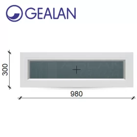 Gealan 98x30 átlátszó üveges fehér felülvilágító