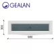 Gealan 98x30 átlátszó üveges fehér felülvilágító