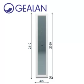 Gealan 40x208 átlátszó üveges fehér oldalvilágító