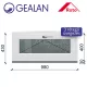 Gealan 100x40 bukó 3 rétegű melegperem üveges ablak