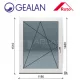 Gealan 120x150 bukó-nyíló 6 légkamrás ablak balos