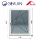Gealan 120x150 bukó-nyíló 6 légkamrás ablak jobbos