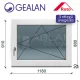 Gealan 120x90 bukó-nyíló 3 rétegű melegperem üveges ablak jobbos