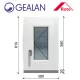 Gealan 40x60 nyíló 6 légkamrás ablak jobbos