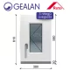 Gealan 40x60 nyíló 3 rétegű melegperem üveges ablak jobbos