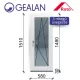 Gealan 60x150 bukó-nyíló 3 rétegű melegperem üveges ablak jobbos
