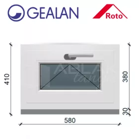Gealan 60x40 bukó 6 légkamrás ablak