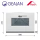 Gealan 60x40 bukó 6 légkamrás ablak