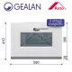 Gealan 60x40 bukó 3 rétegű melegperem üveges ablak