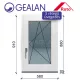 Gealan 60x90 bukó-nyíló 3 rétegű melegperem üveges ablak jobbos
