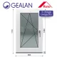 Gealan 70x110 bukó-nyíló 3 rétegű melegperem üveges ablak balos