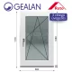 Gealan 70x110 bukó-nyíló 3 rétegű melegperem üveges ablak jobbos