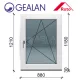 Gealan 90x120 bukó-nyíló 6 légkamrás ablak jobbos