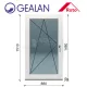 Gealan 90x150 bukó-nyíló 6 légkamrás ablak balos