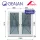 Gealan 140x140 tokosztott bukó-nyíló 3 rétegű melegperem üveges ablak