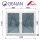 Gealan 180x140 tokosztott bukó-nyíló 6 légkamrás ablak