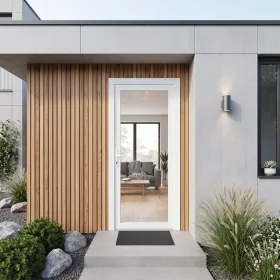 Gealan 90x190 tele üveges bejárati ajtó balos