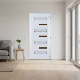 Gealan 100x210 Zebra műanyag bejárati ajtó balos