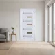 Gealan 100x210 Zebra műanyag bejárati ajtó balos