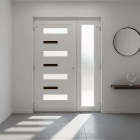 Gealan 140x210 Zebra műanyag bejárati ajtó balos