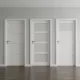 Bianco Fiori 100x210 fehér beltéri ajtó balos