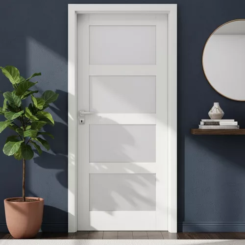 Bianco Fiori 100x210 fehér beltéri ajtó balos