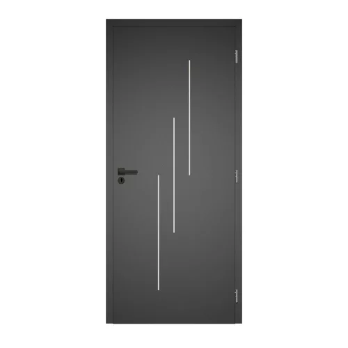 Alu Line 1 100x210 CPL fóliás beltéri ajtó balos