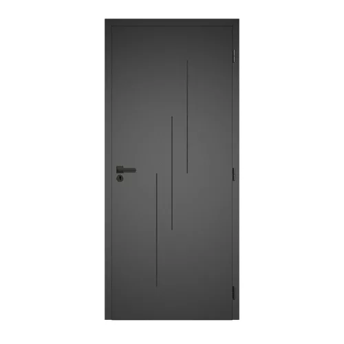 Black Line 1 100x210 CPL fóliás beltéri ajtó jobbos