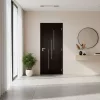 Alu Line 1 100x210 dekorfóliás beltéri ajtó balos