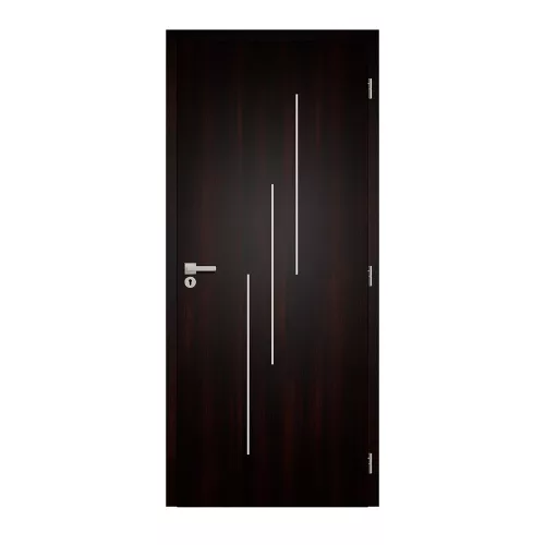 Alu Line 1 100x210 dekorfóliás beltéri ajtó balos
