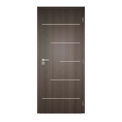 Alu Line 6b 100x210 dekorfóliás beltéri ajtó balos