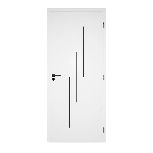 Black Line 1 100x210 dekorfóliás beltéri ajtó balos