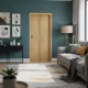 Decorato 6 100x210 európai tölgy beltéri ajtó jobbos